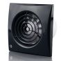 Blauberg Calm Low Noise Energy Efficient Black Bathroom Extractor Fan 100mm - PIR movement Detector