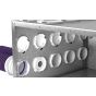 160mm - MVHR Heat Recovery Ventilation Air Manifold Box Semi Rigid Flexible 75mm Ducting - 10 Port